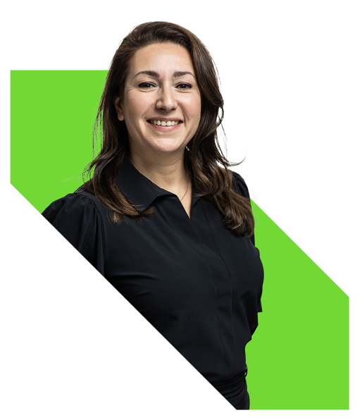 Brechje Uitgeknipt Schuin Groen